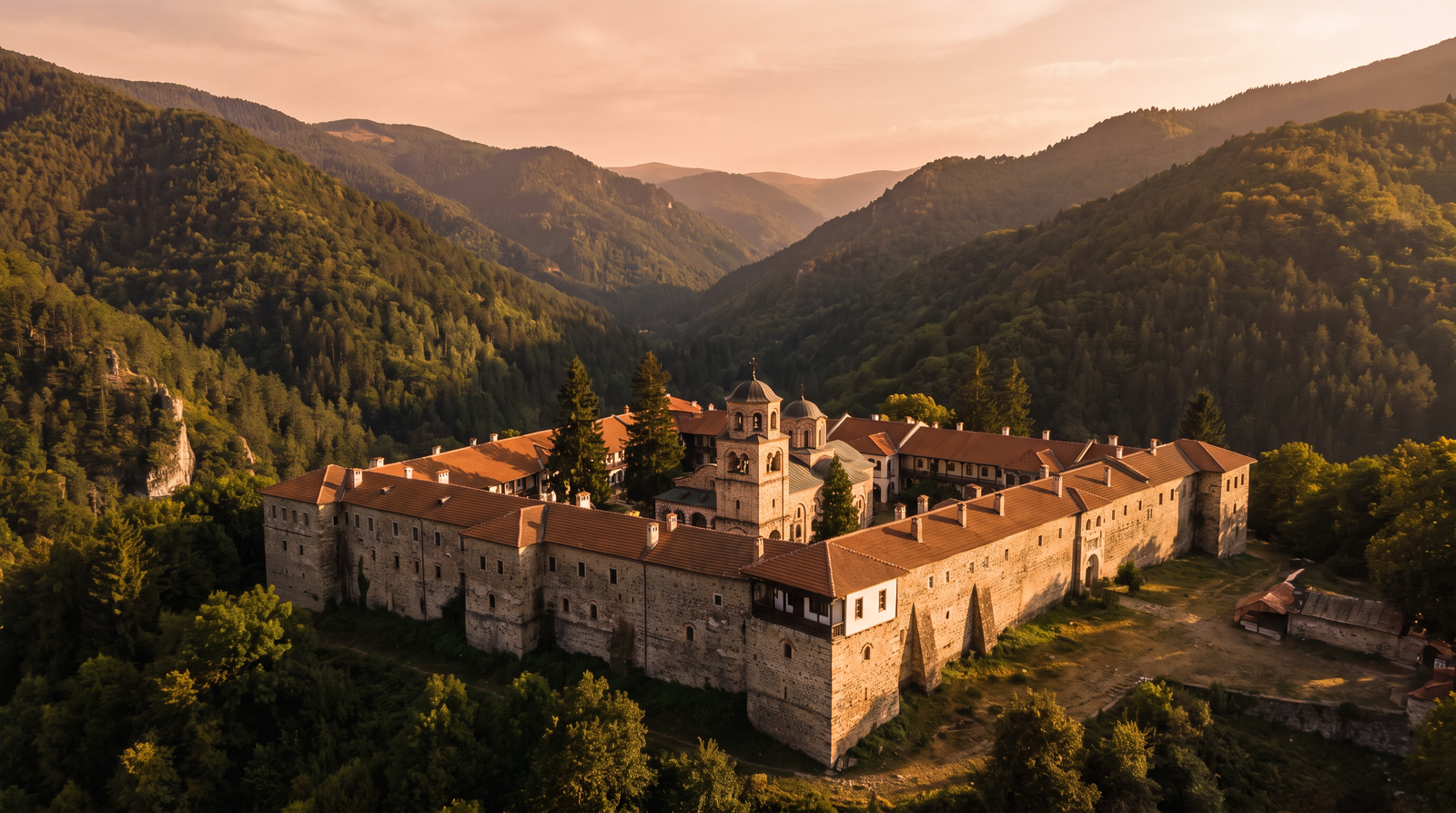 Paisaje de Bulgaria con cobertura 4G/5G de la eSIM de PuraSIM