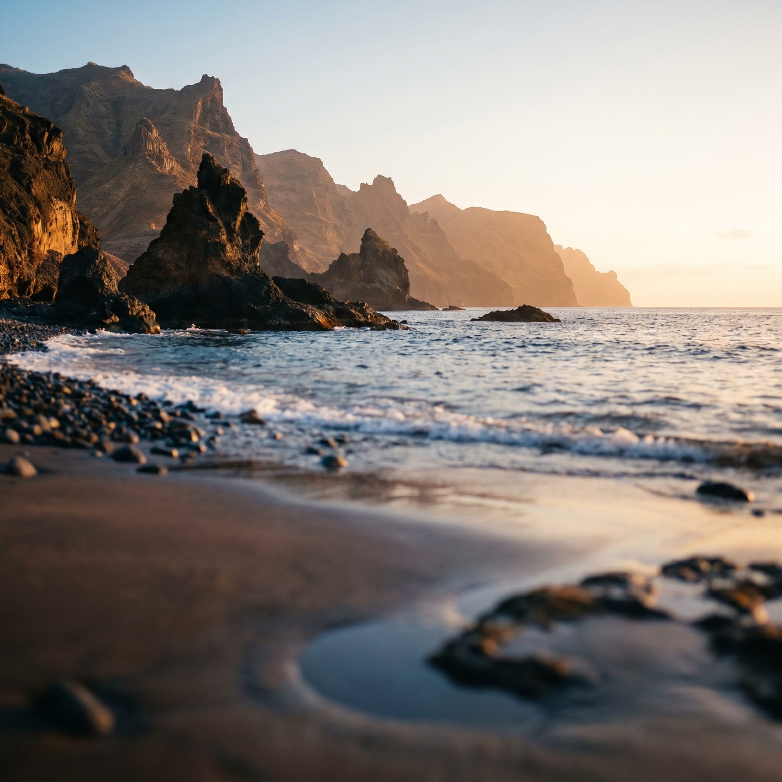 Atardecer en Cabo Verde, conectado con datos móviles sin roaming