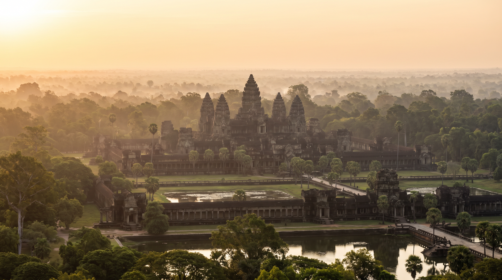 Paisaje de Camboya con cobertura 4G/5G de la eSIM de PuraSIM