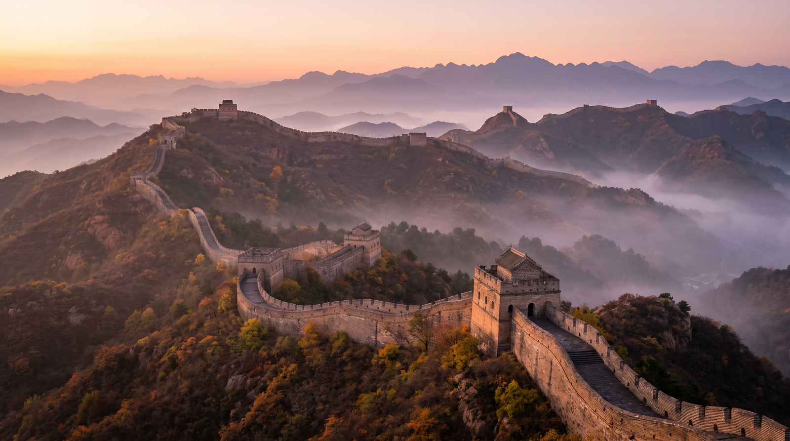 Paisaje de China con cobertura 4G/5G de la eSIM de PuraSIM
