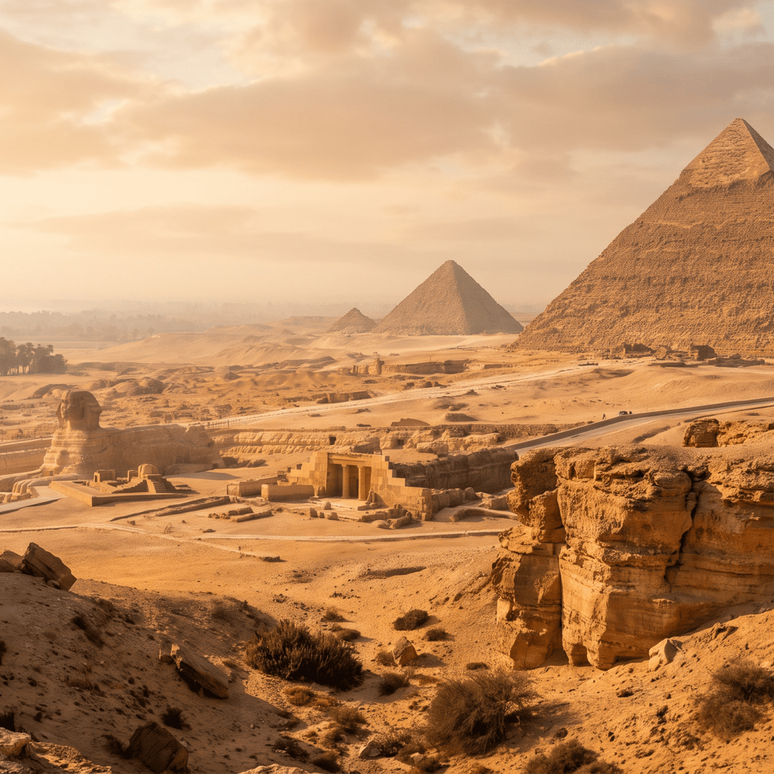 Paisaje de Egipto con cobertura 4G/5G de la eSIM de PuraSIM