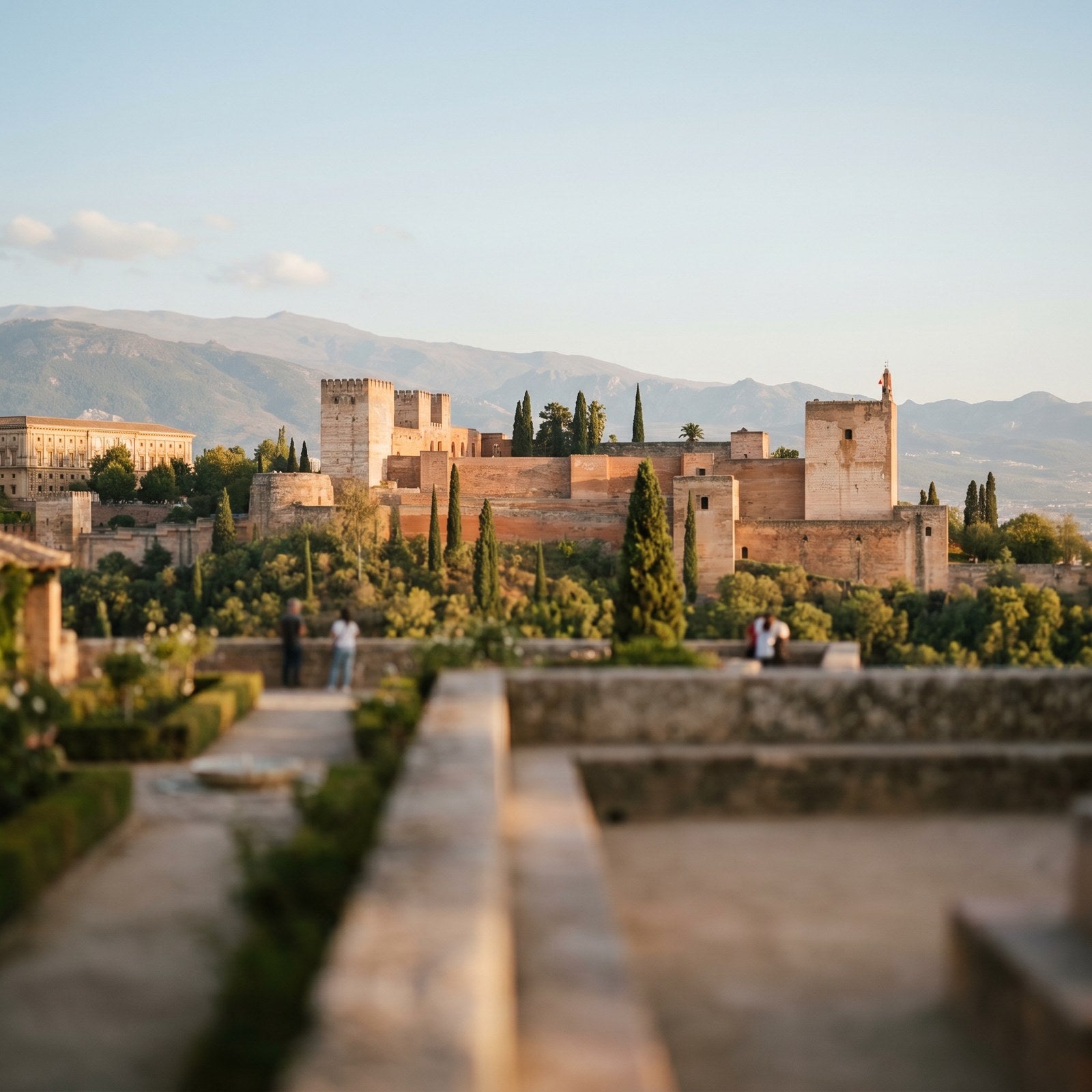 Atardecer en España, conectado con datos móviles sin roaming