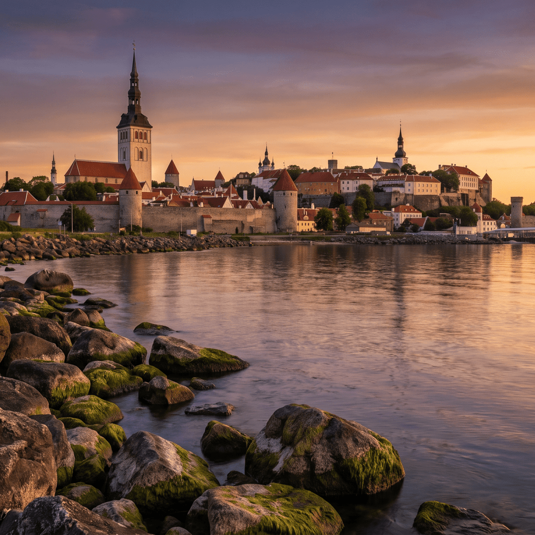 Paisaje de Estonia con cobertura 4G/5G de la eSIM de PuraSIM