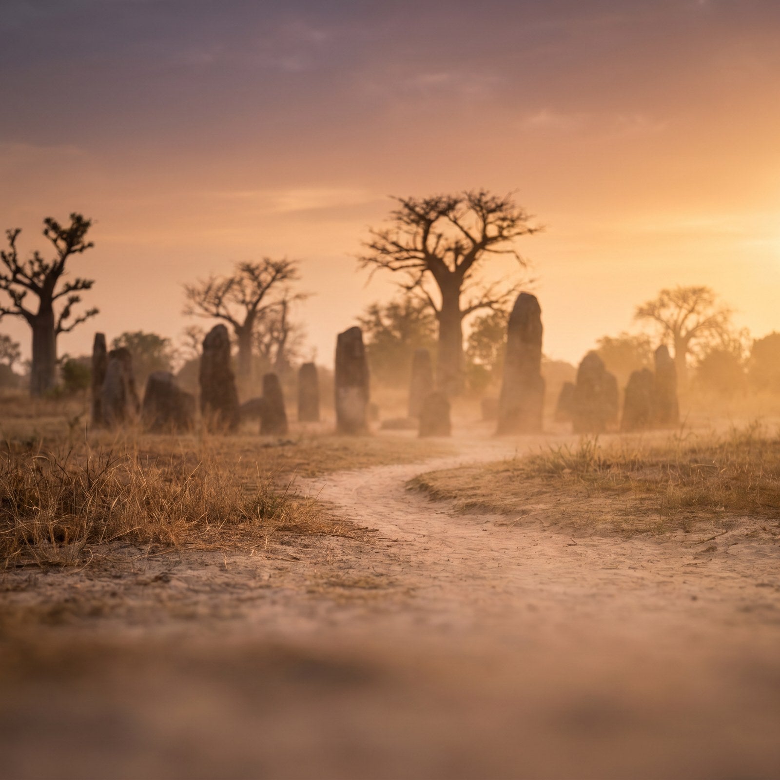 Atardecer en Gambia, conectado con datos móviles sin roaming