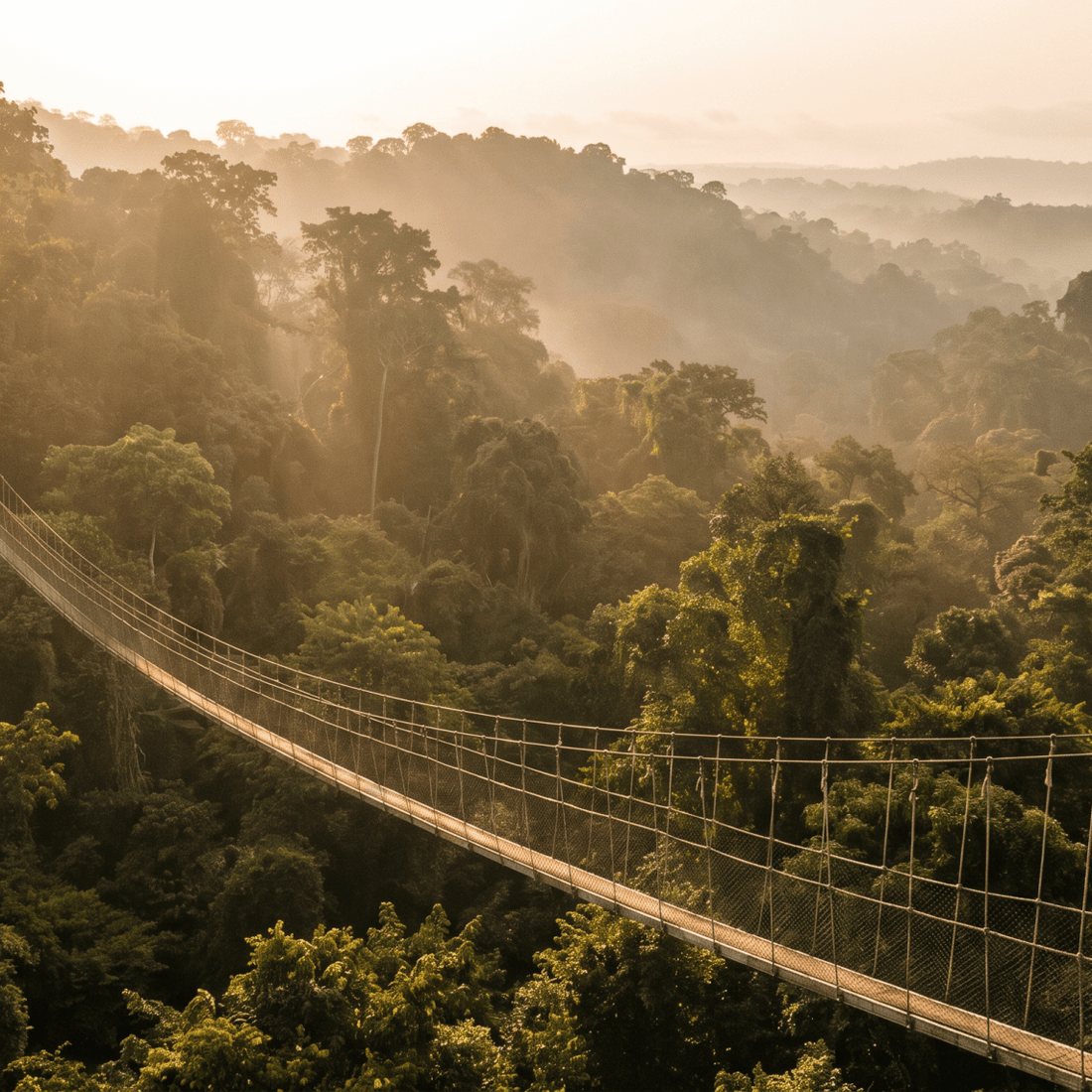Paisaje de Ghana con cobertura 4G/5G de la eSIM de PuraSIM