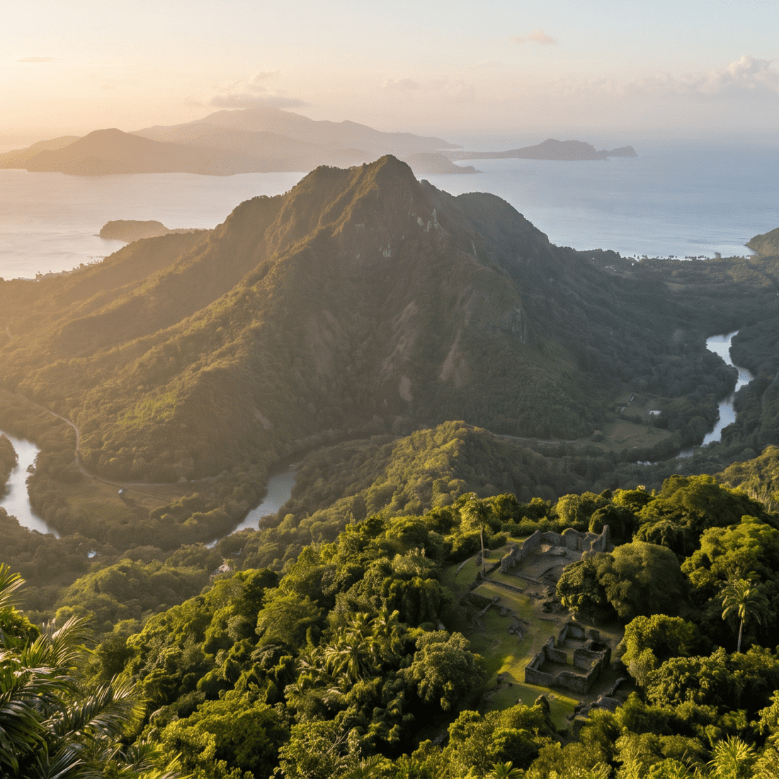 Paisaje de Guadalupe con cobertura 4G/5G de la eSIM de PuraSIM