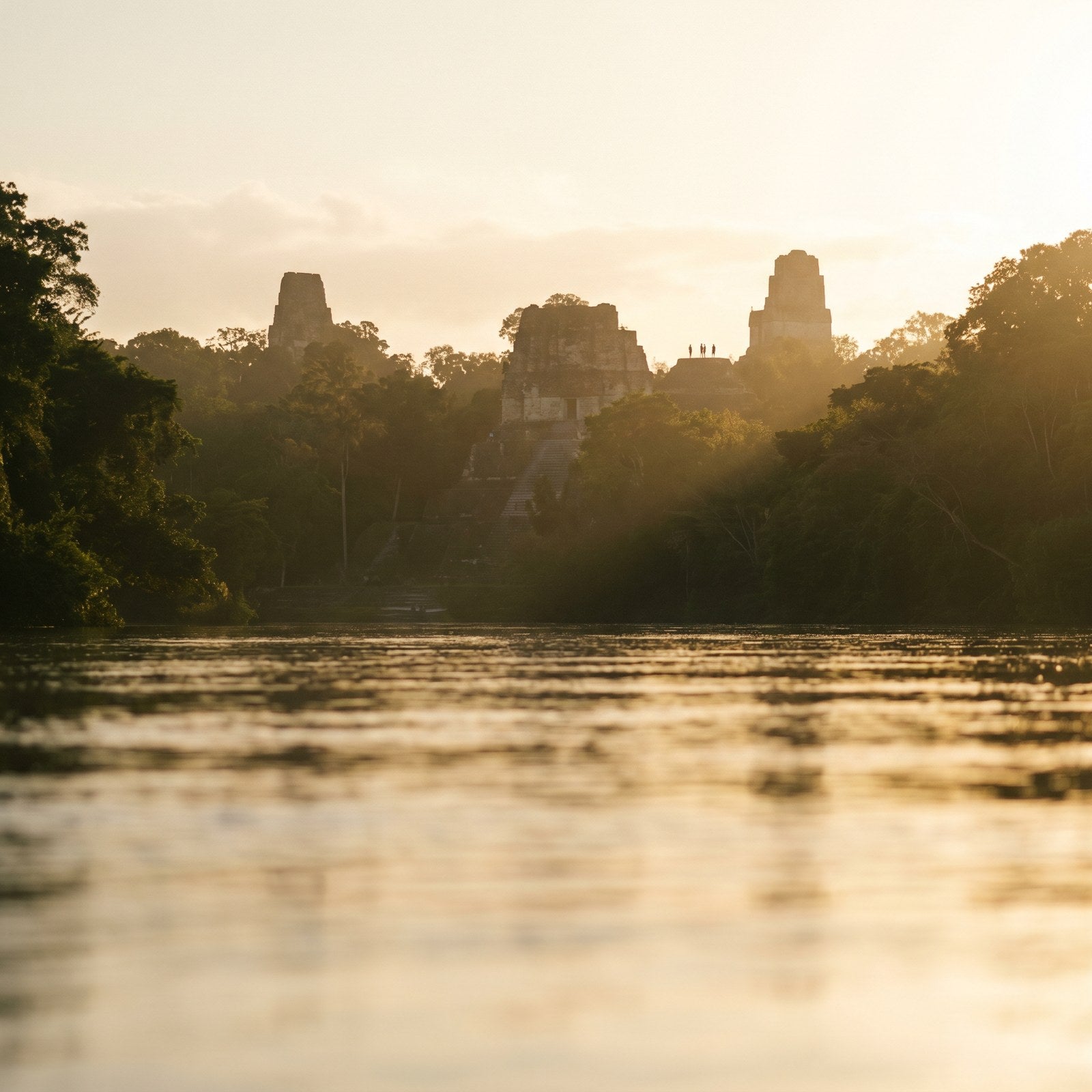 Atardecer en Guatemala, conectado con datos móviles sin roaming