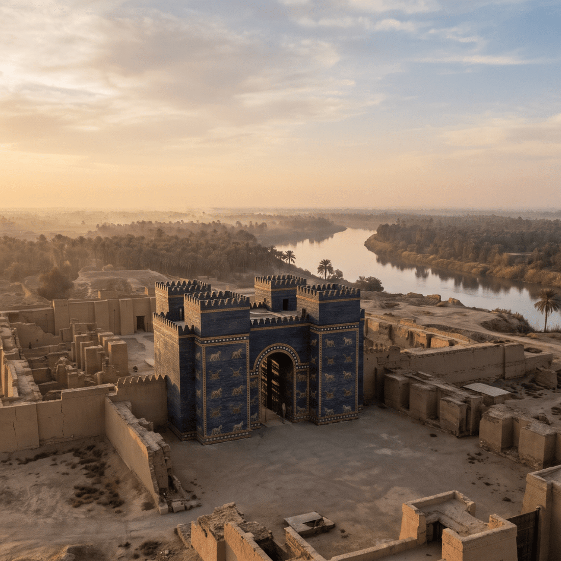 Paisaje de Irak con cobertura 4G/5G de la eSIM de PuraSIM
