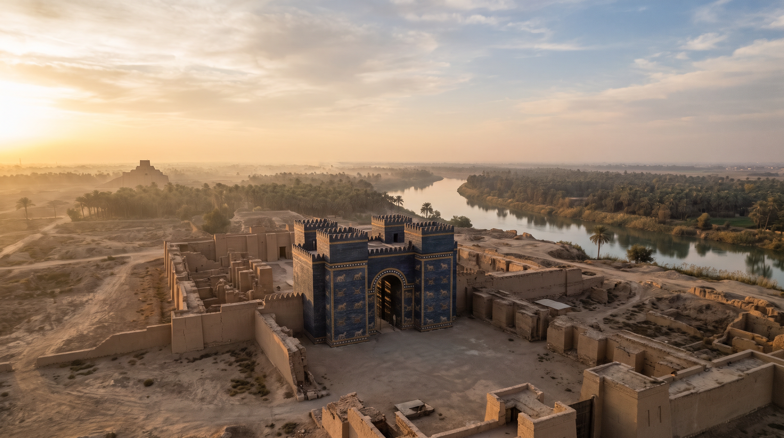 Paisaje de Irak con cobertura 4G/5G de la eSIM de PuraSIM
