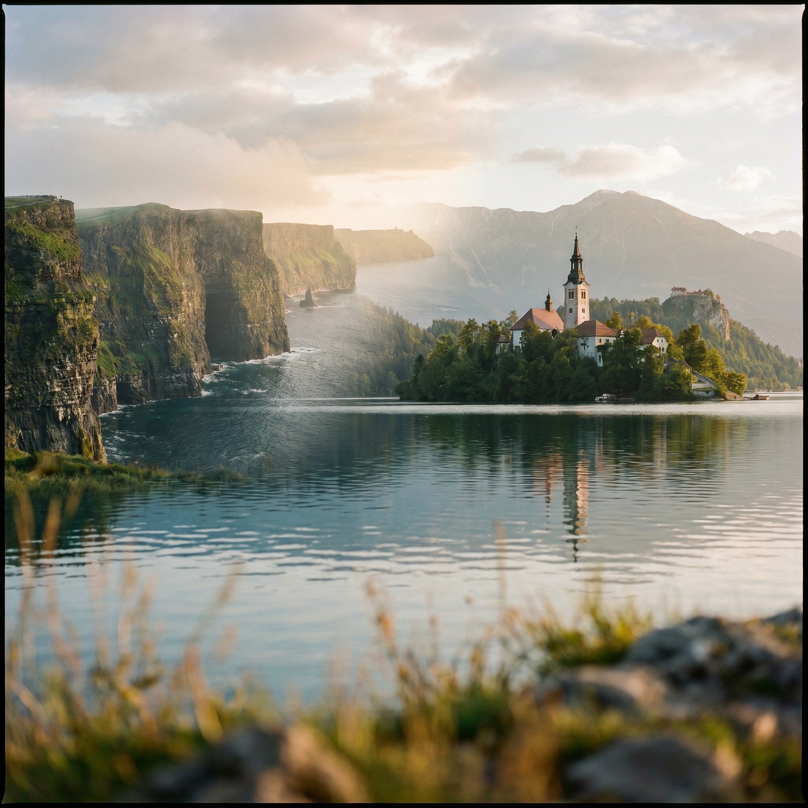 Atardecer en Irlanda y Eslovenia, conectado con datos móviles sin roaming