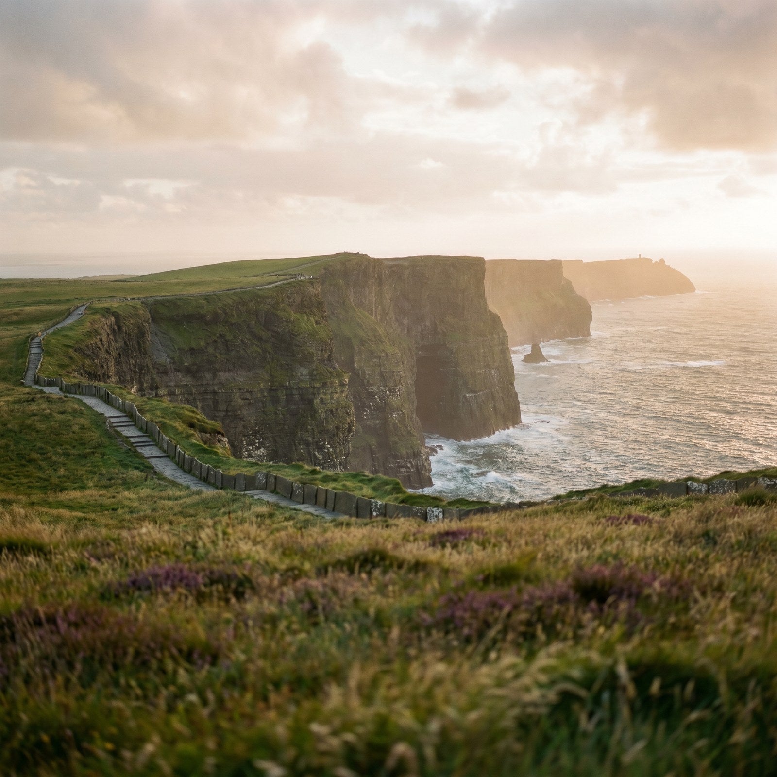 Atardecer en Irlanda, conectado con datos móviles sin roaming