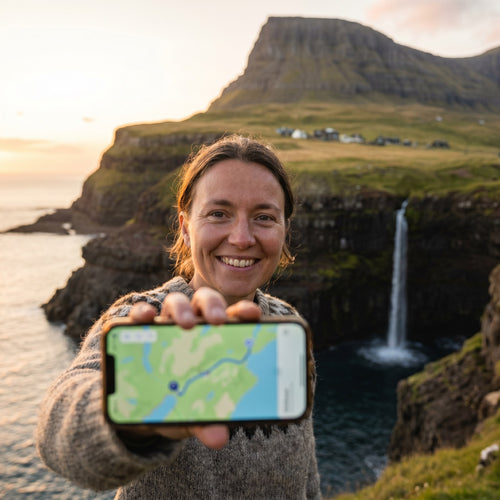 eSIM de Islas Feroe: internet de viaje que se activa con un código QR