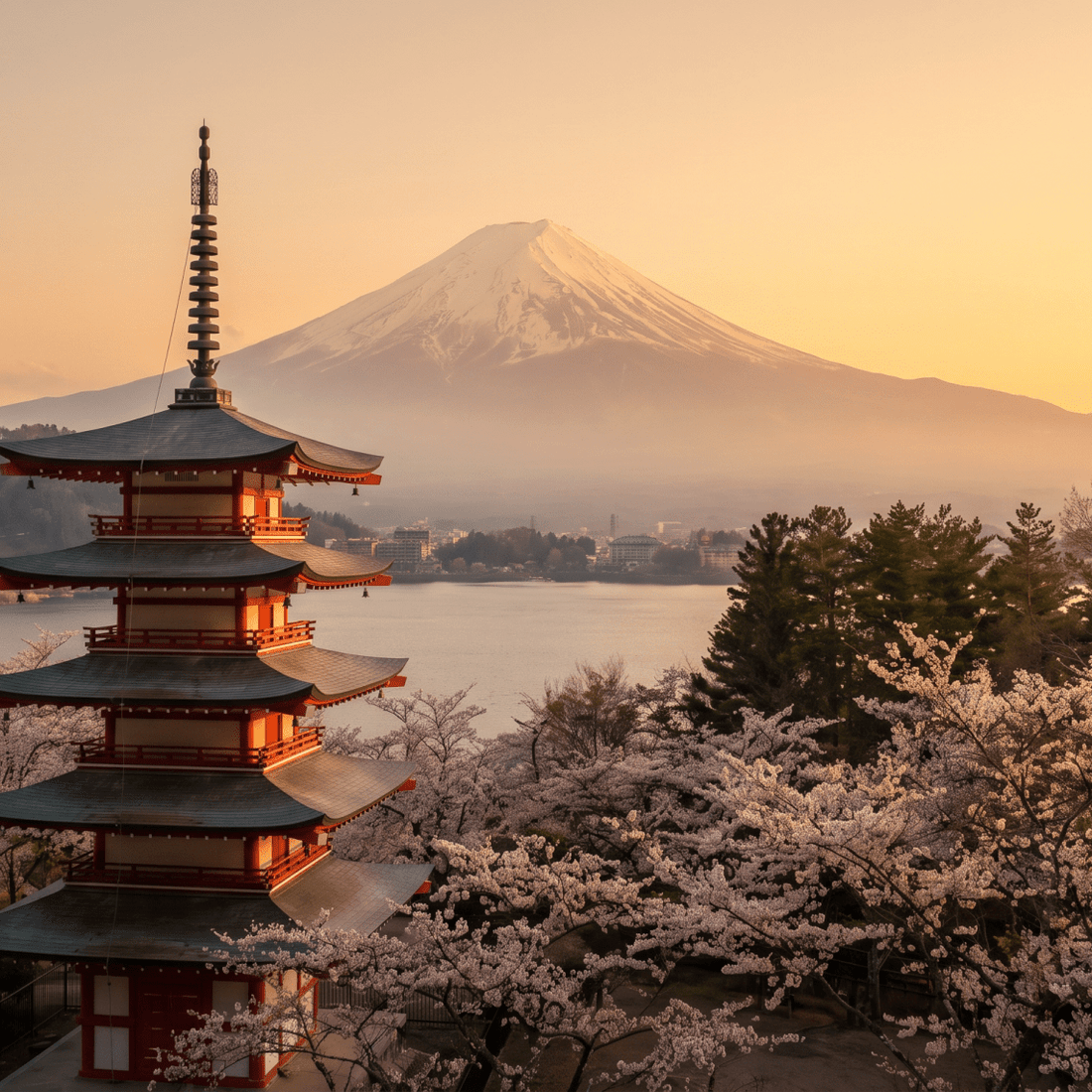 Paisaje de Japón con cobertura 4G/5G de la eSIM de PuraSIM