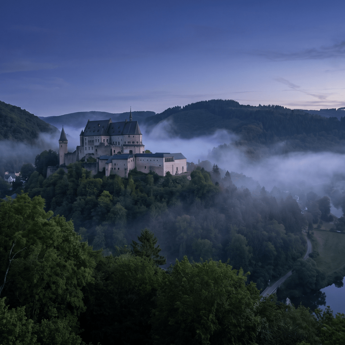 Atardecer en Luxemburgo, conectado con datos móviles sin roaming