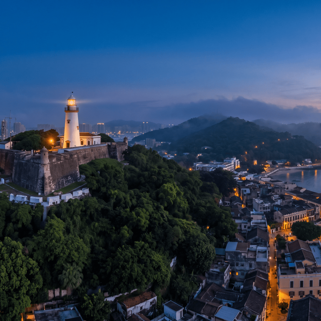 Atardecer en Macao, conectado con datos móviles sin roaming