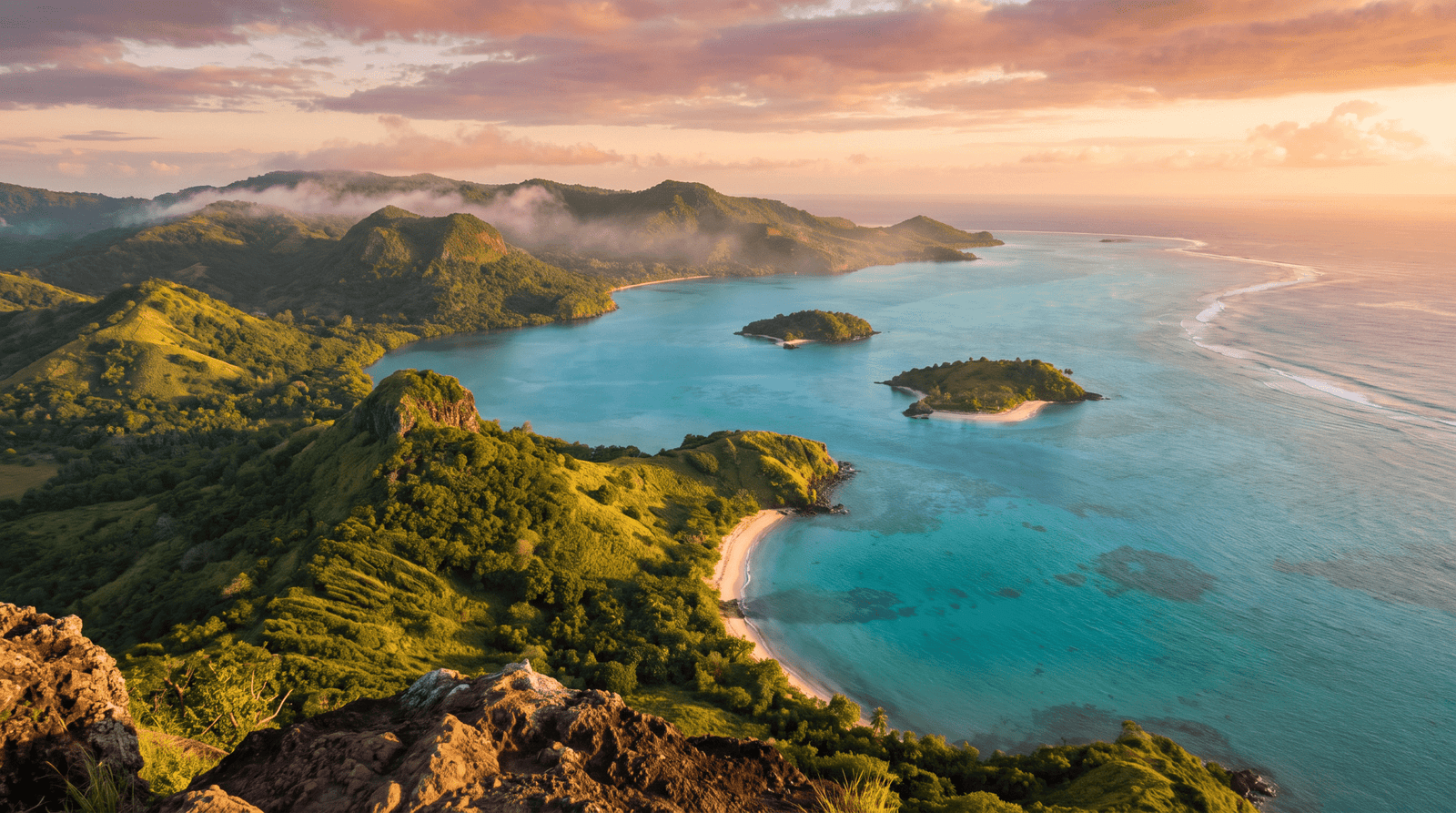 Paisaje de Mayotte con cobertura 4G/5G de la eSIM de PuraSIM