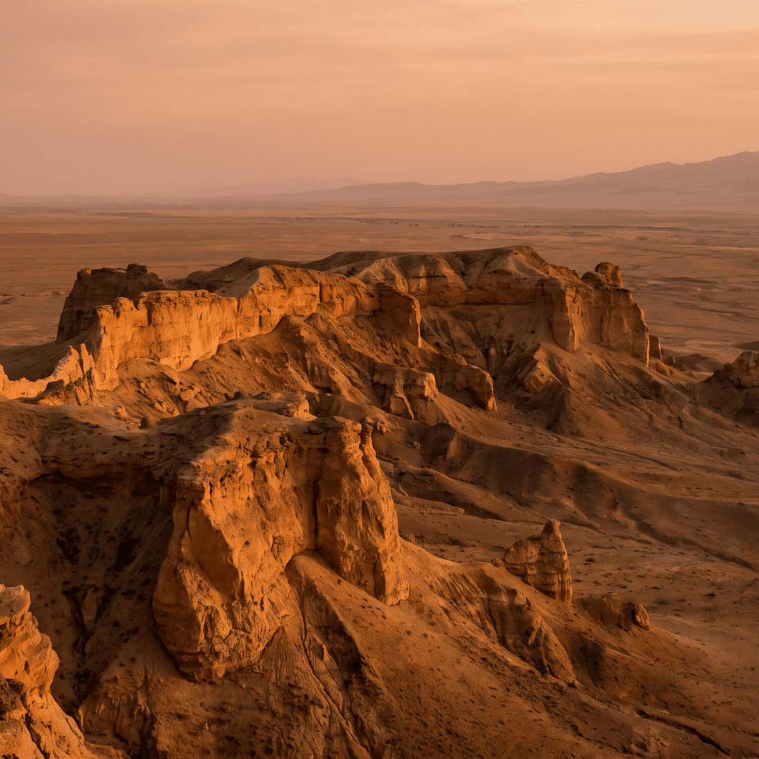 Paisaje de Mongolia con cobertura 4G/5G de la eSIM de PuraSIM