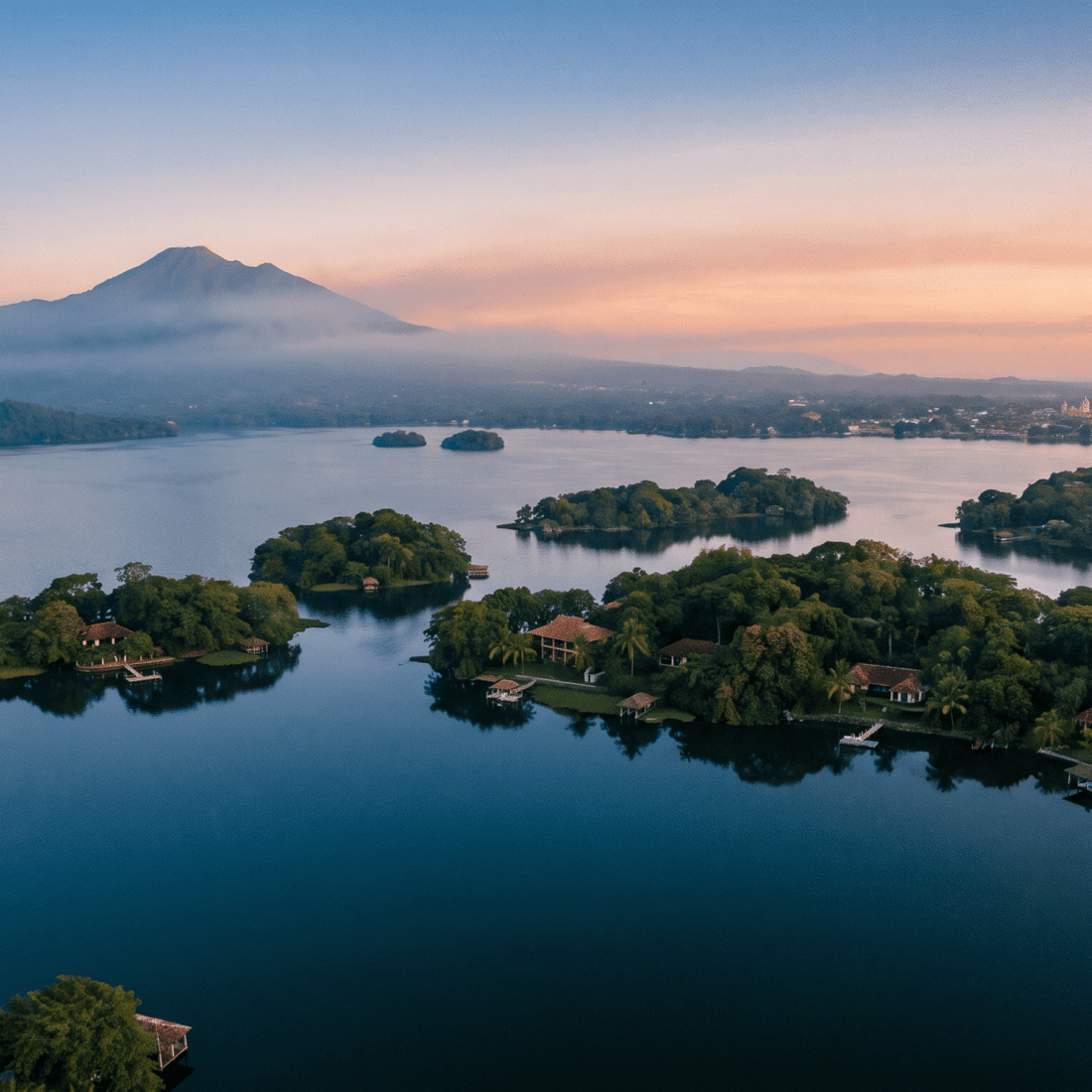 Atardecer en Nicaragua, conectado con datos móviles sin roaming
