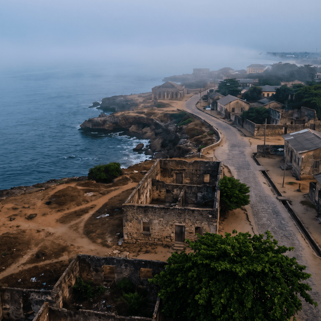 Atardecer en Nigeria, conectado con datos móviles sin roaming