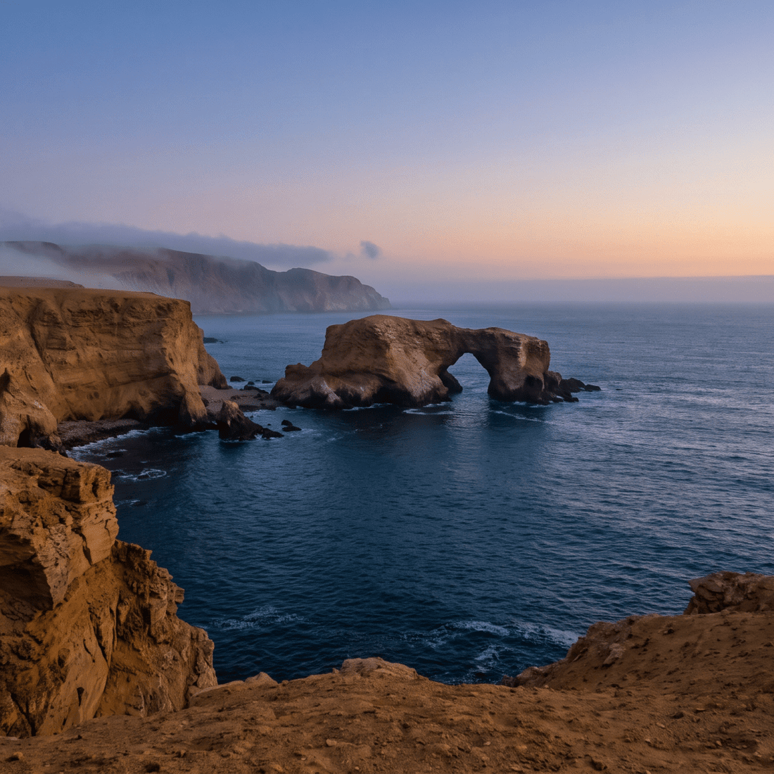 Atardecer en Perú, conectado con datos móviles sin roaming