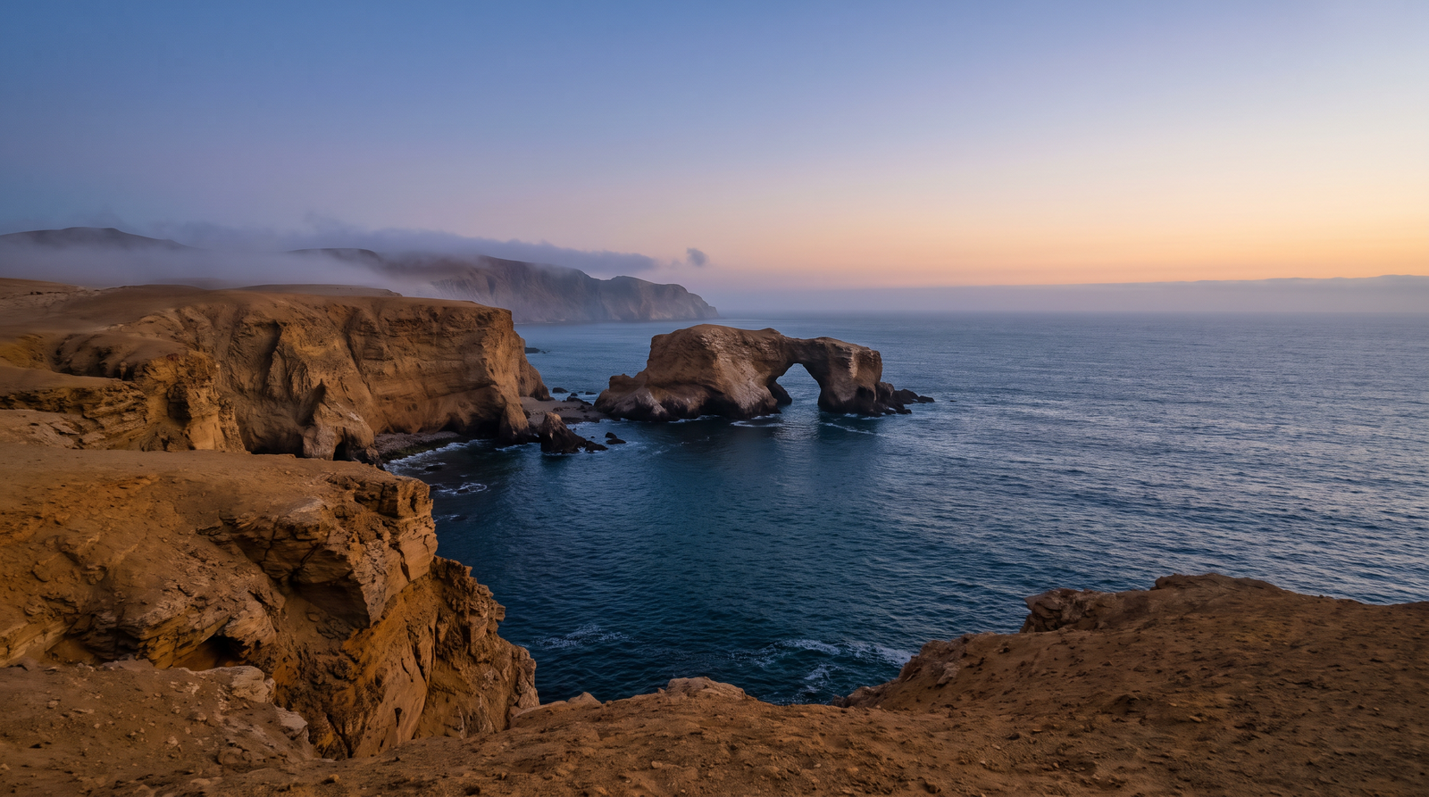 Atardecer en Perú, conectado con datos móviles sin roaming