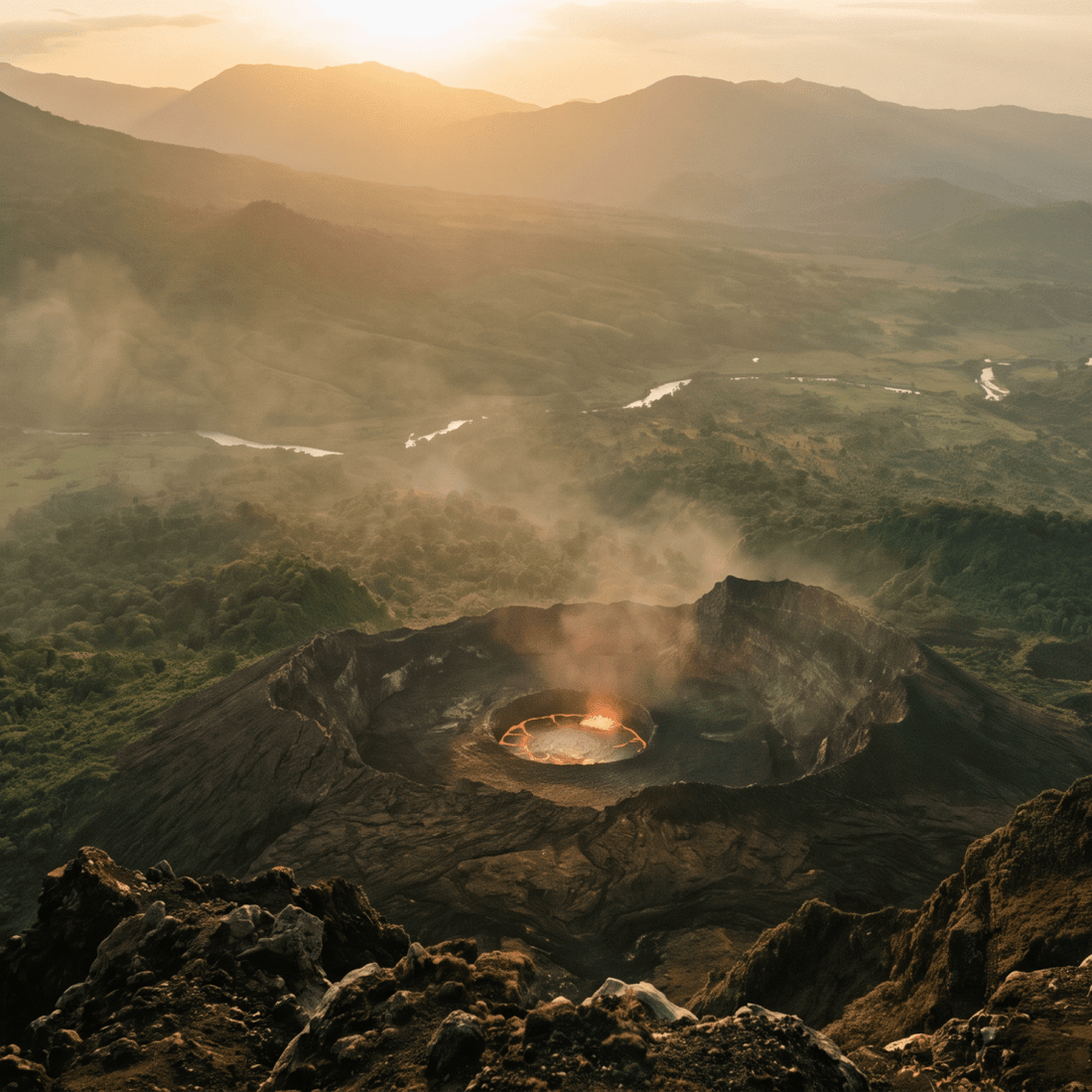 Paisaje de Rep. Dem. del Congo con cobertura 4G/5G de la eSIM de PuraSIM