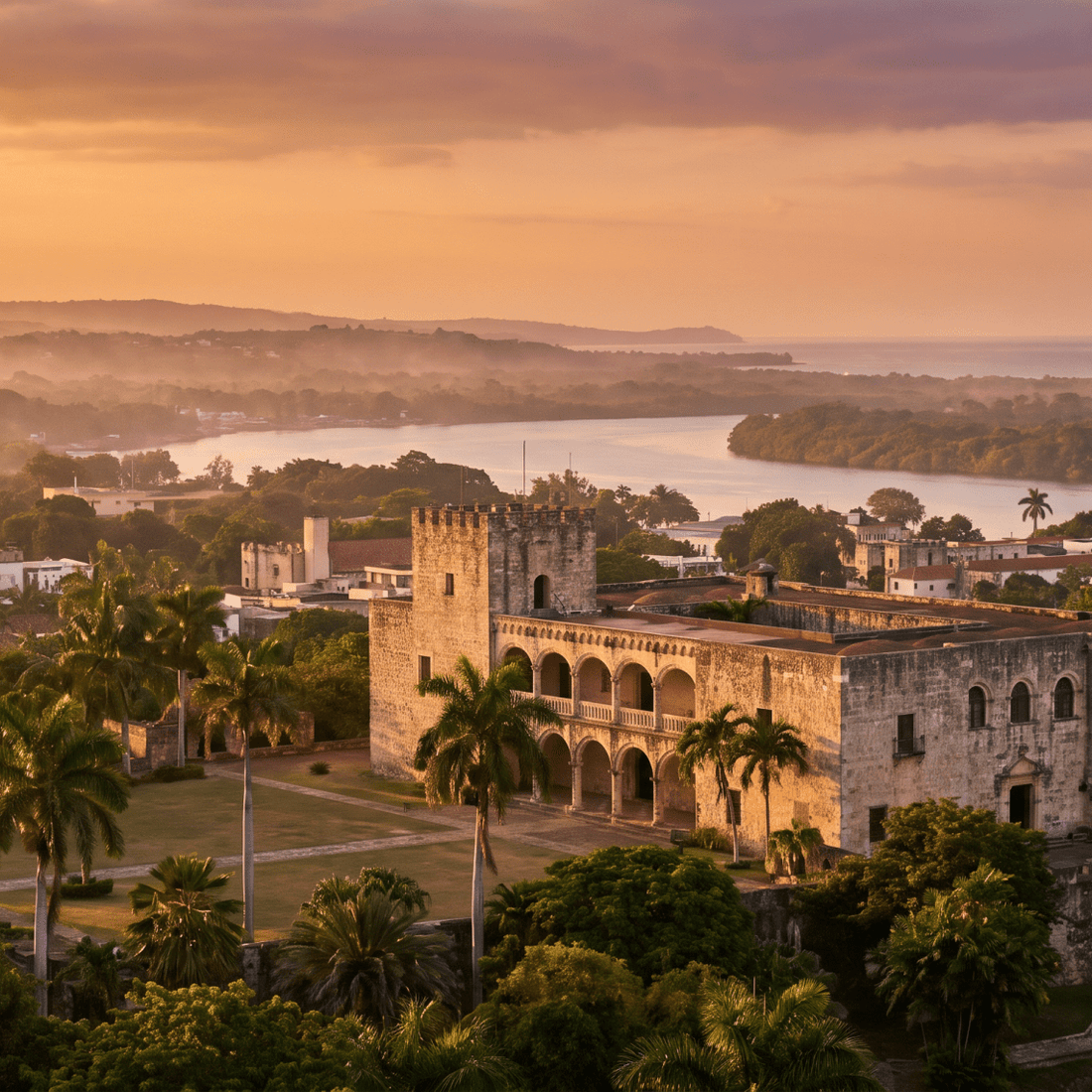 Paisaje de República Dominicana con cobertura 4G/5G de la eSIM de PuraSIM