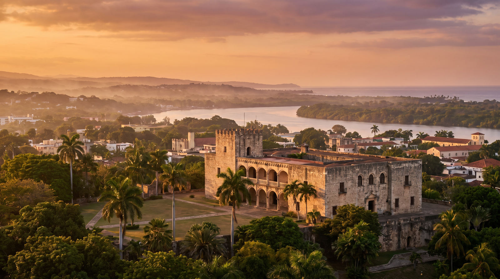 Paisaje de República Dominicana con cobertura 4G/5G de la eSIM de PuraSIM