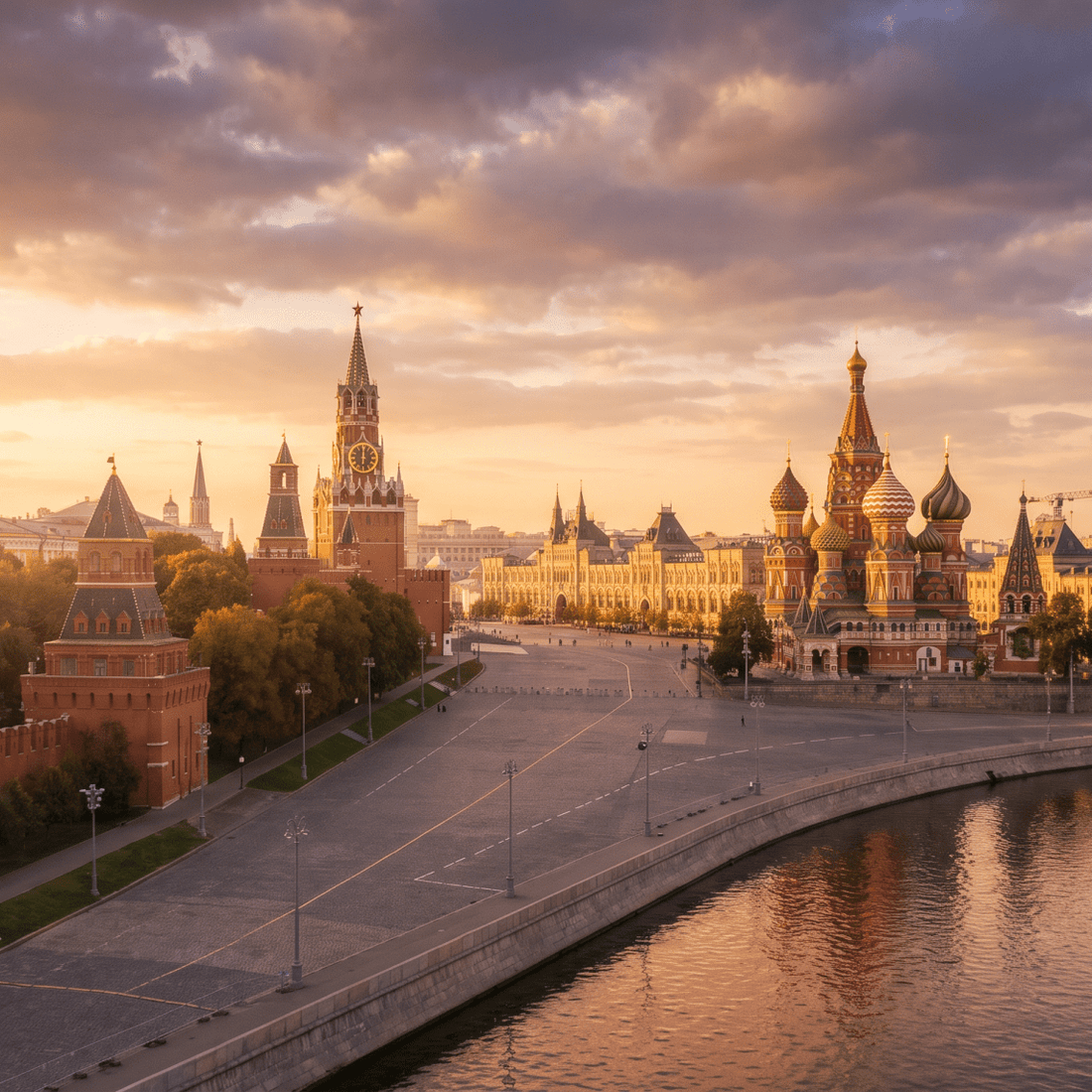 Paisaje de Rusia con cobertura 4G/5G de la eSIM de PuraSIM