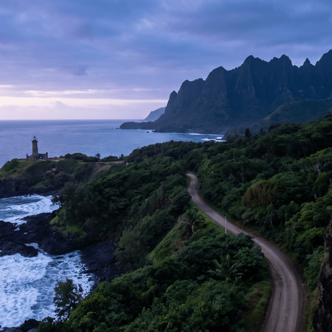 Atardecer en Samoa, conectado con datos móviles sin roaming