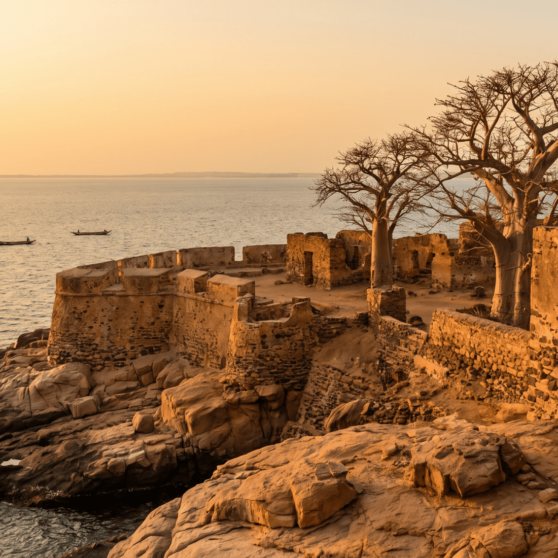 Paisaje de Senegal con cobertura 4G/5G de la eSIM de PuraSIM