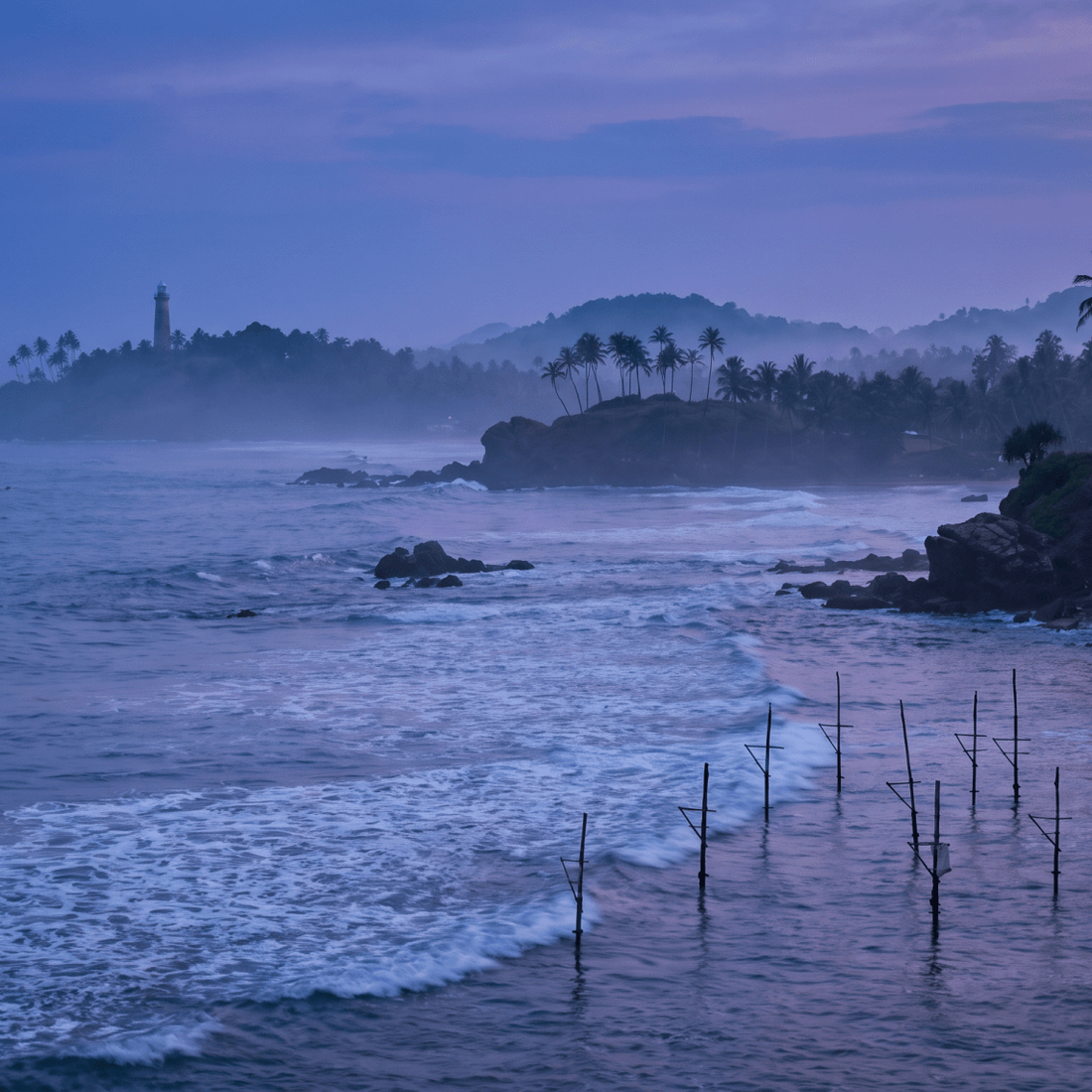 Atardecer en Sri Lanka, conectado con datos móviles sin roaming