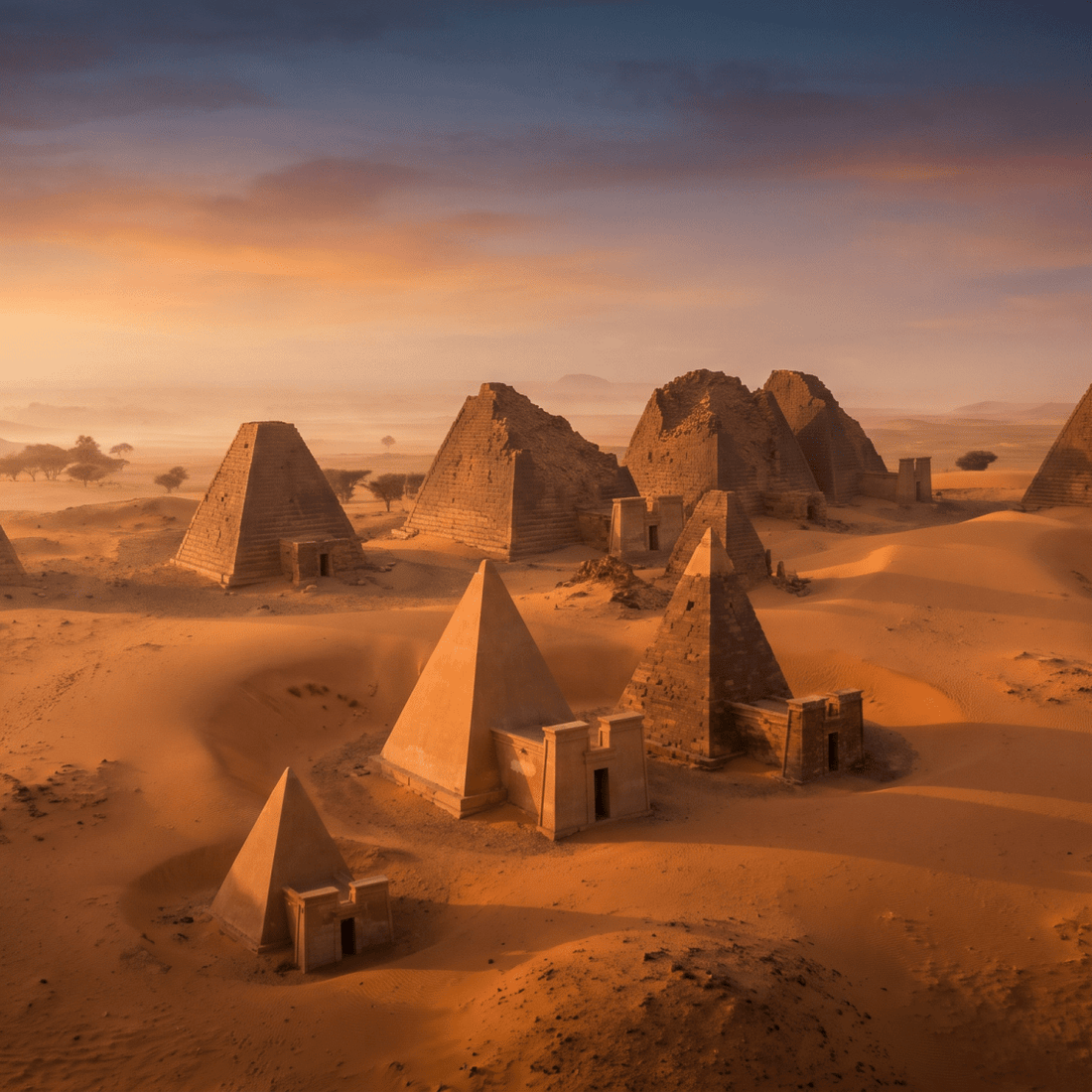 Paisaje de Sudán con cobertura 4G/5G de la eSIM de PuraSIM