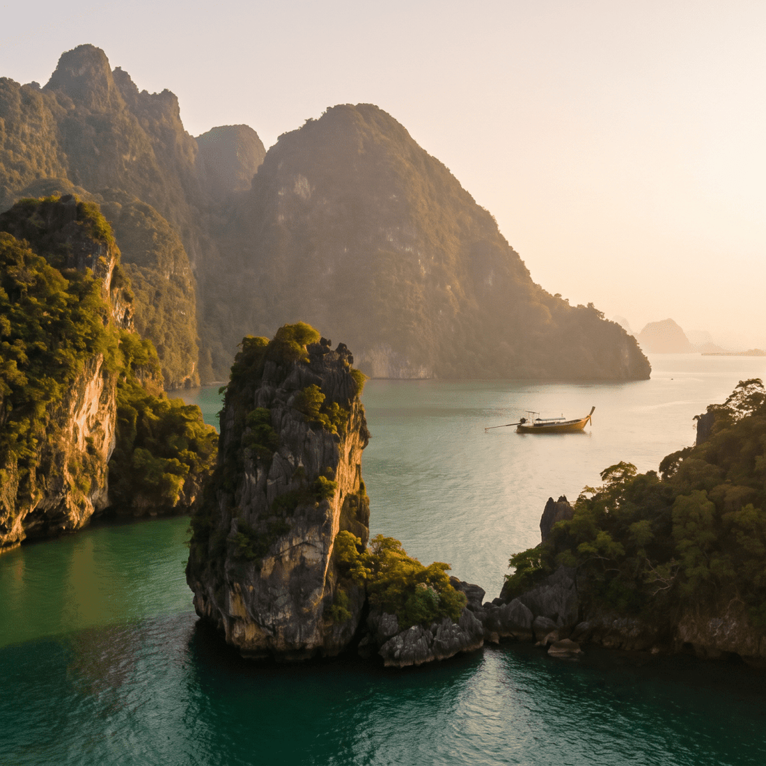 Paisaje de Tailandia con cobertura 4G/5G de la eSIM de PuraSIM