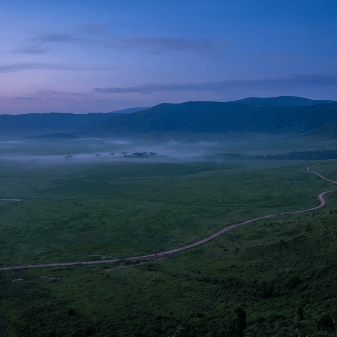 Atardecer en Tanzania, conectado con datos móviles sin roaming