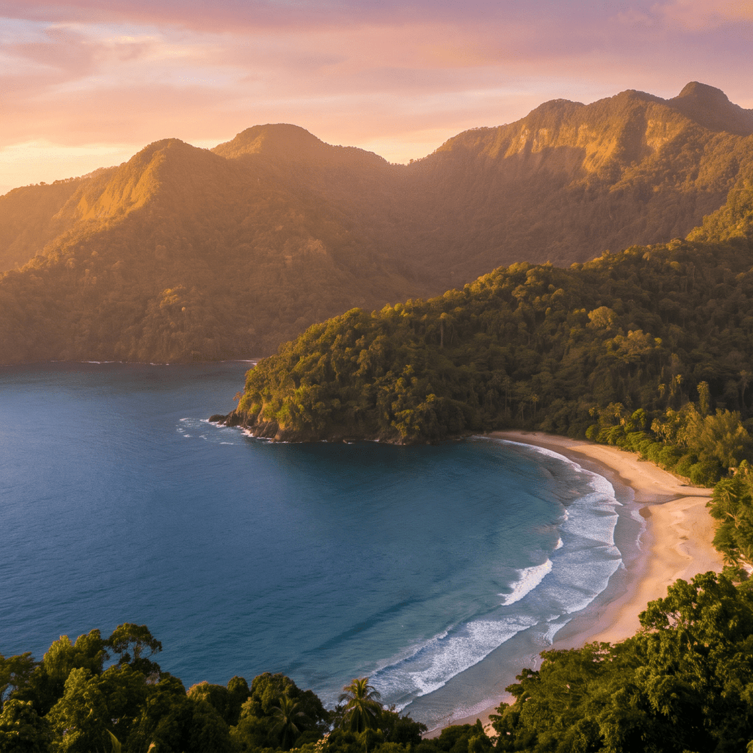 Paisaje de Trinidad y Tobago con cobertura 4G/5G de la eSIM de PuraSIM