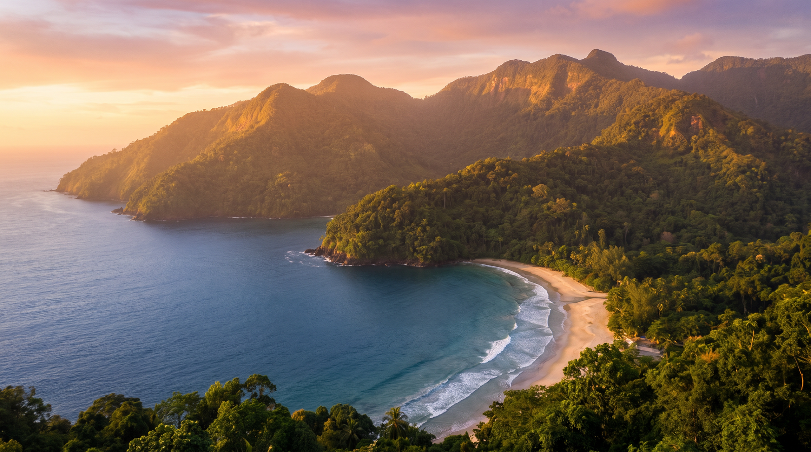 Paisaje de Trinidad y Tobago con cobertura 4G/5G de la eSIM de PuraSIM