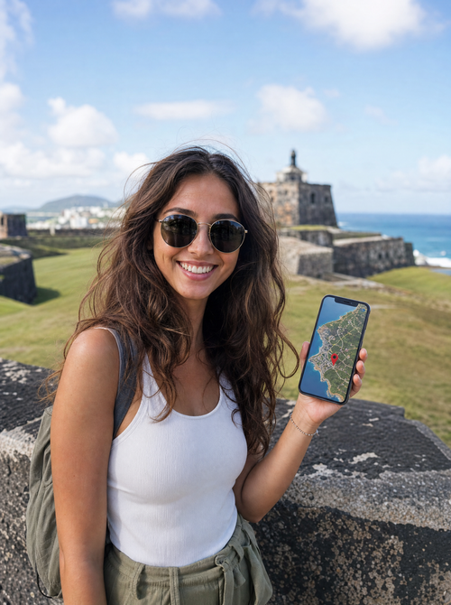 Vista de San Cristóbal y Nieves para viajeros con eSIM de datos