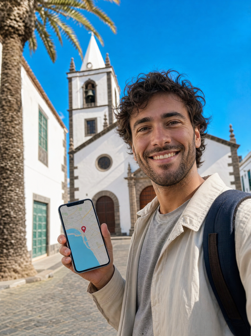 Vista de San Bartolomé para viajeros con eSIM de datos