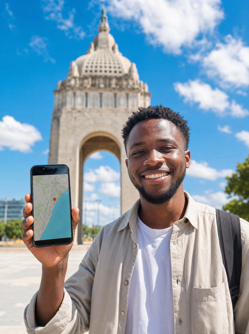Vista de Mozambique para viajeros con eSIM de datos