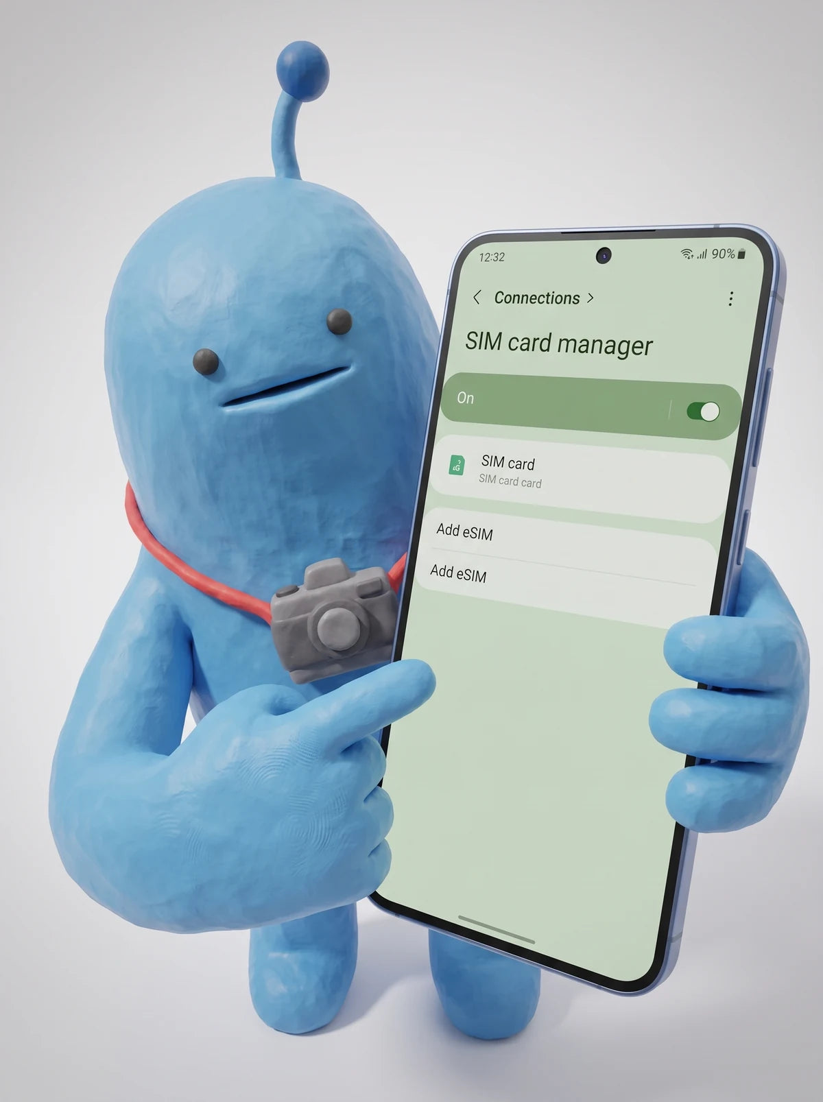 Ajustes, Conexiones, Administrador de SIM en Android
