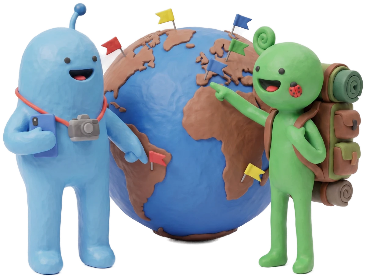 El equipo de PuraSim eligiendo un destino en el mapa